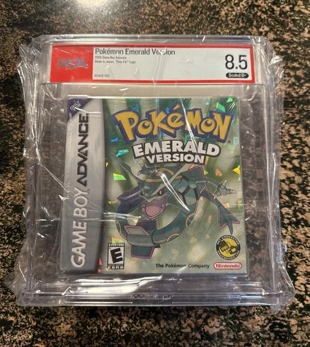 Pokemon Emerald Version Nintendo Game Boy Advance Sealed New Graded PSA 8.5