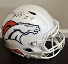 Talanoa Hufanga Denver Broncos Signed 2024 White Alt Authentic Helmet - Beckett