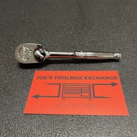 Snap-on Tools USA NEW STYLE 1/4" Drive Fine Tooth Chrome Handle Ratchet T72
