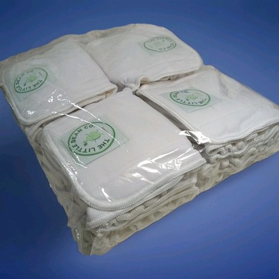 New 12 Baby Organic Cloth Diaper Inserts   ''The Little Bean Co.'' Bamboo Washable