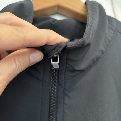 Nike Windbreaker Jacke Vintage 90er grau schwarz Gr. Large belüftet Golf - Bild 4 von 10