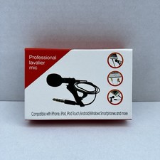 Lavalier Professional Condenser Microphone Wearable Clip-On 3.5mm TRRS Connector
