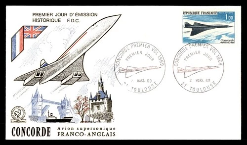 Mayfairstamps France FDC 1969 Concorde Plane First Day Cover aax_56429