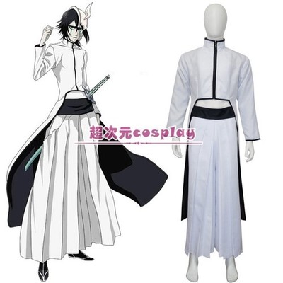 IN STOCK Bleach Espada Ulquiorra Cifer Cosplay Costume Arrancar Kimono Outfit