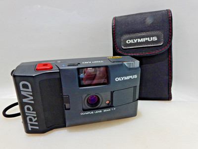 MINT Olympus Trip MD 35mm Film Camera Point & Shoot Parts Repair, Motor Runs On