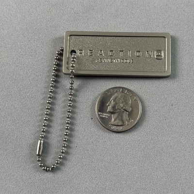 Kenneth Cole Reaction Clothing Brand Chain Charm Keychain Key Ring #54537
