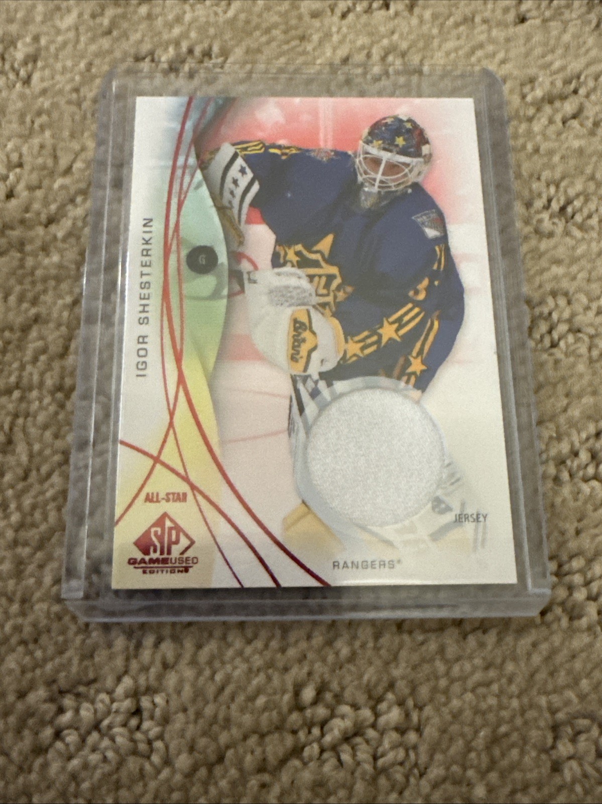 Igor Shesterkin 2024-25 SP Game Used Hockey Red Jersey #139