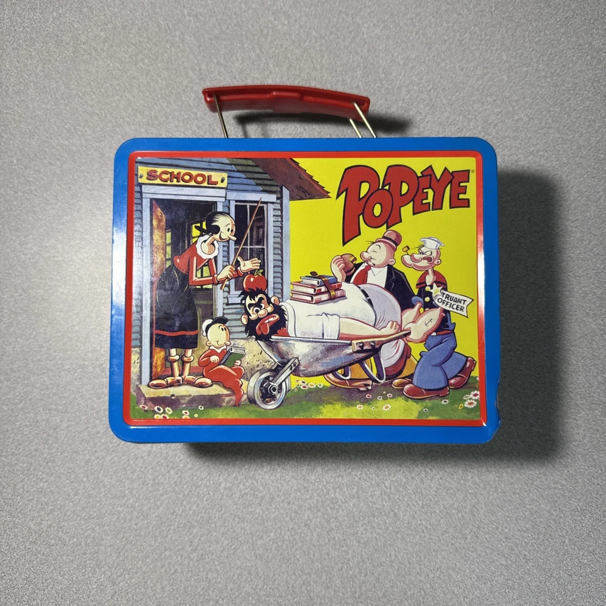 ヴィンテージ　ポパイ メタル　ランチボックス　1970年代　貴重 Popeye Lunch Box Indiana Collectible Metal Lunchboxes (Pre-1970