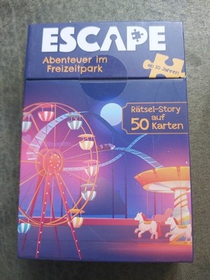 Escape Abenteuer Im Freizeitpark, Alter 10+ Jahren, Rätsel Karten   Neu!
