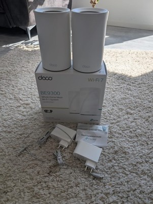 TP-Link Deco BE65 WiFi 7 Mesh System, 2er Pack BE9300 Tri-Band, 4x 2.5 GbE LAN/W