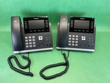  2 PACK Yealink SIP T46S IP Business Phone HD with - Handset - Stand   Black X2