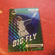2022 Panini Mosaic Teoscar Hernandez BF-10 Big Fly Green Mosaic