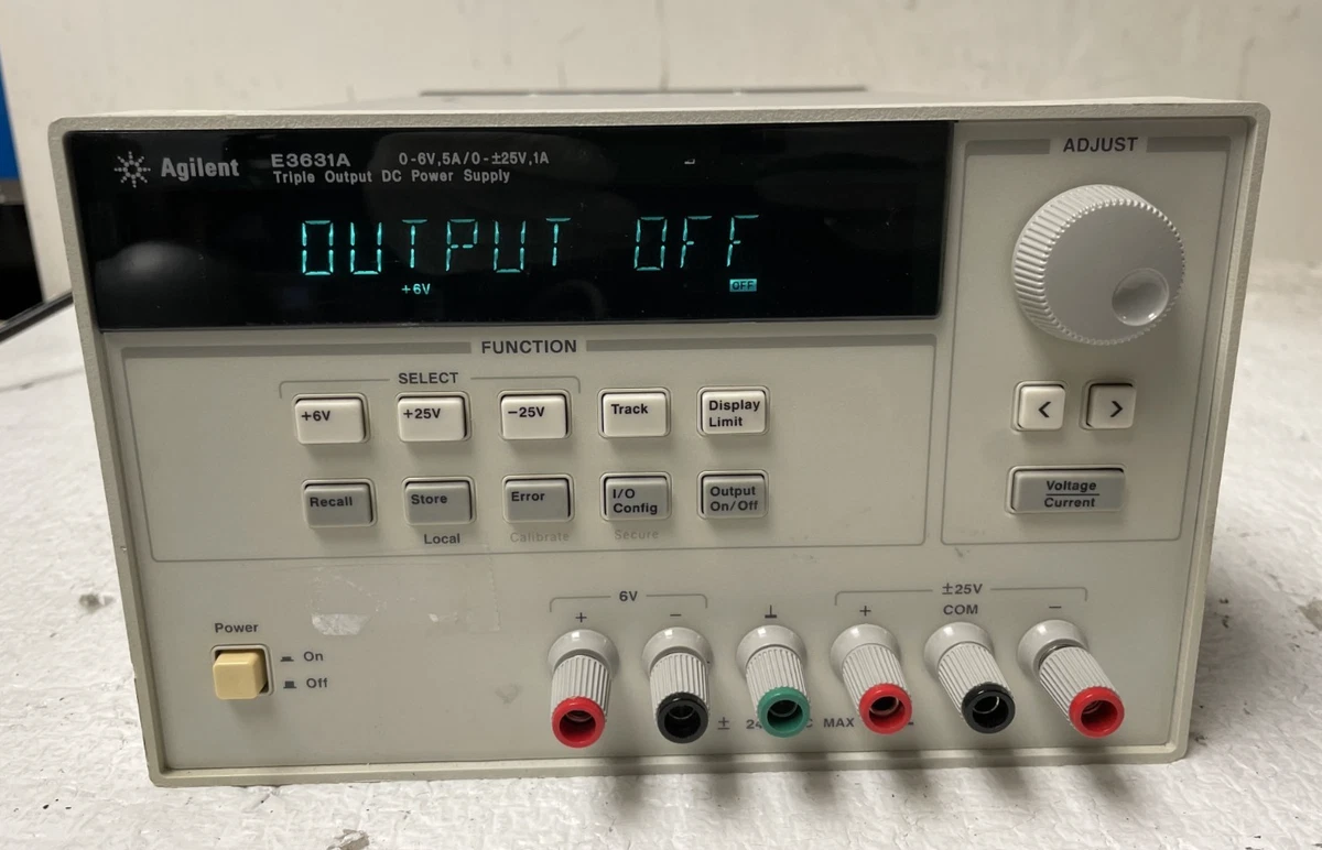 Agilent E3631 +/-25V/1A 6V/5A 正常動作品 Agilent E3631A Power Supply Triple Output 6V, 5A & ±25V, 1A - Free