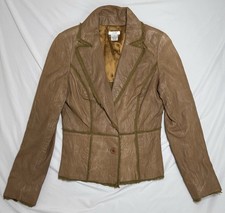 Vintage Cache Tan 100% Lamb Leather Jacket So...
