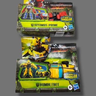 Transformers Rise of The Beasts Battle Changer Bumblebee & Optimus Prime NEW