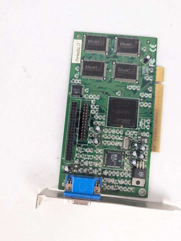 Vintage Graphics Card 3DLabs Permedia 2V PCI 8 MB SGRAM Retro PC RARE - Image 4 of 4