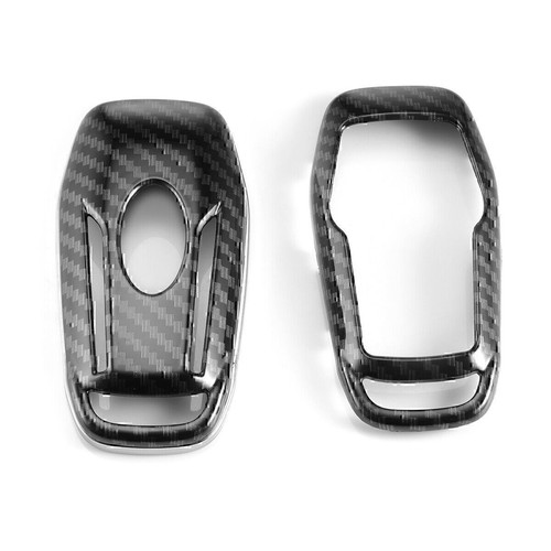 CARBON FIBER Remote Key Fob Cover for Ford F-150 Explorer Lincoln MKX MKC USA- - Picture 2 of 9