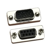 DB9 9 Pin Female to HD15 15 Pin Male VGA Video Adapter Gender Changer Coupler