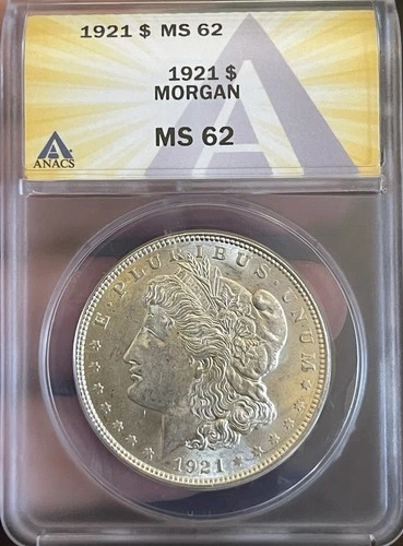 1921 P Morgan Silver Dollar ~ MS 62 UNCIRCULATED ~ 90% Silver $1