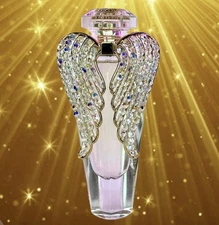 HEAVENLY Swarovski Perfume Crystal Angel Wings Runway Victoria's Secret NIB Rare