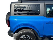 For Ford Bronco Decals Graphics Side Window Flag Sticker Vinyl Stripes 2021-2025