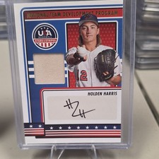 Panini USA Baseball Stars & Stripes - Holden Harris #NTDP-HH Autograph Memorabi…