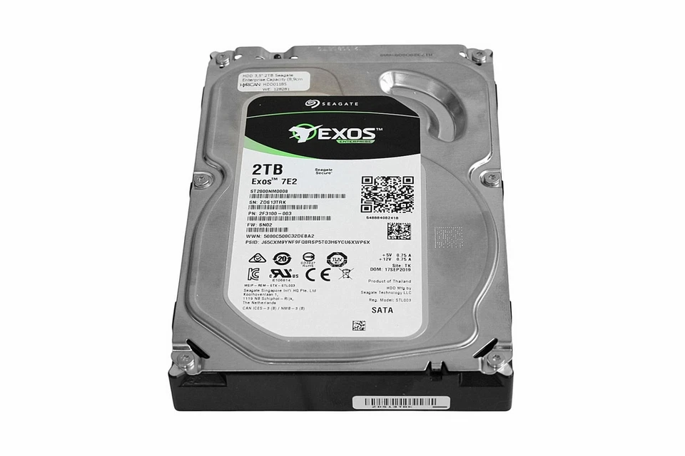 Seagate Exos 7E2 ST2000NM0008 /  2 TB /  3,5"  /  SATA Festplatte HDD