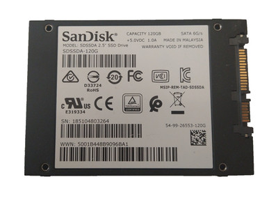 SanDisk 120GB SSD SATA SDSSDA-120G S/N: 1840BD802342 #NFP3105
