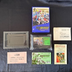 Motocross Champion W/box CIB Famicom FC Cartridge likely unused Nintendo Rare