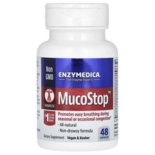 Enzymedica MucoStop 48 Capsules Casein-Free, ...