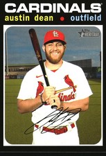2020 Topps Heritage Austin Dean #579 Baseball Card