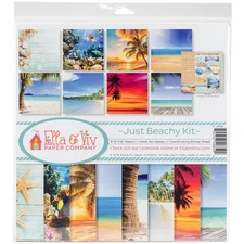 Reminisce EAV859 Ella & Viv Collection Kit 12"X12"-Just Beachy
