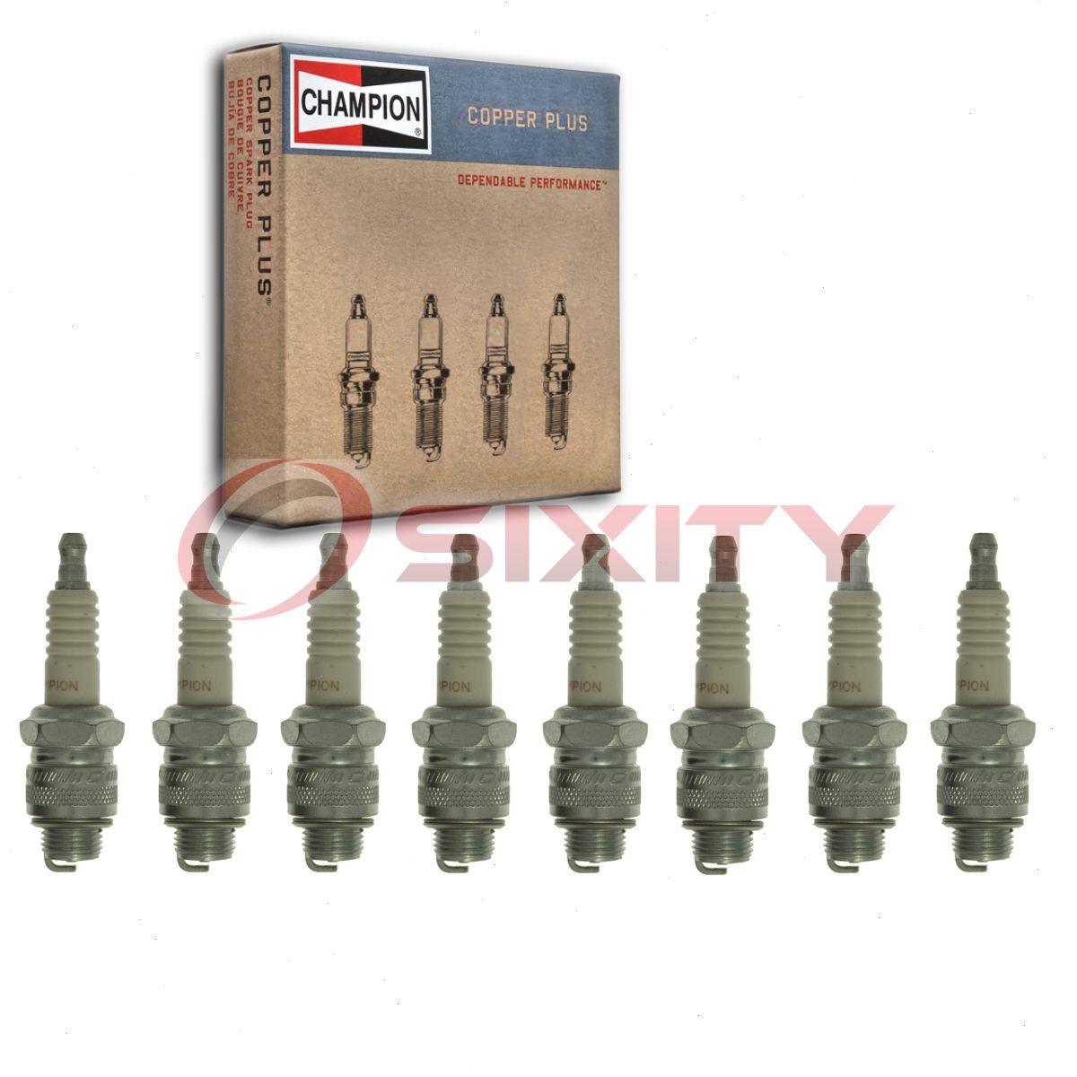 8 pc Champion Copper Plus Spark Plugs for 1936-1939 Delage D-8 120 Ignition wy