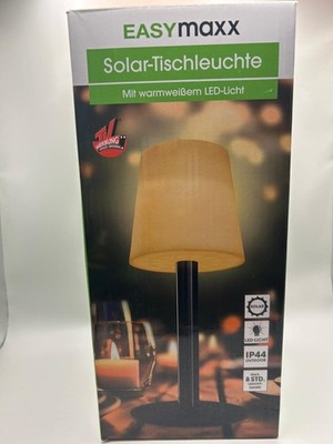 EASYmaxx LED Solar Tischleuchte Outdoor warmweiß IP44 8STD Leuchtdauer