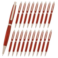 Slimline Pencil Kit, Satin Nickel Finish, 20 Pack, Legacy Woodturning