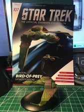 Eaglemoss Star Trek 107 "Klingon Bird-Of-Prey Attack " with box and magazine