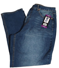 Frye High Rise Crop Jeans Cuffed Hem Amari Wash Denim Women's Size 14/32 New