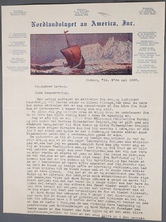 Mayfairstamps Ephemera 1928 Nordlandslaget Au America Hudson WI Letterhead cca_1