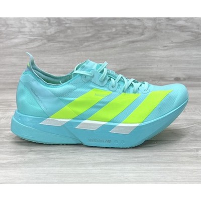 Adidas Adizero Adios Pro 4 Flash Aqua Lucid Lemon Men's 10.5 New JR1251