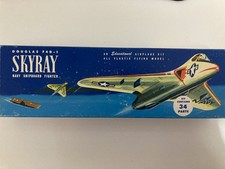 Vintage (1950's) Hobby-Time 1/45 Douglas F4D-1 Skyray model kit, loose parts
