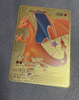 リザードンV シークレットレア HP220 Secret Rare Shiny Charizard V HP220 Champion's Path Foil Fan Art