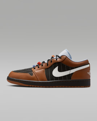 Air Jordan 1 Low Shoes Black Light British Tan Sail Men's | Size 7.5 - 13