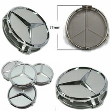 4 TAPPI COPRIMOZZO 75MM PER MERCEDES BENZ COMPATIBILI MERCEDES CLASSE A B C E 