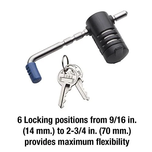 Master Lock Trailer Lock, Stainless Steel Adjustable Coupler Latch Lock, 2847DAT - Image 4 of 4