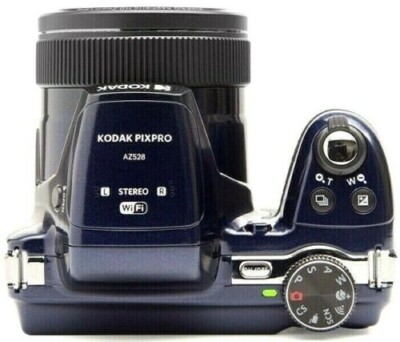 Kodak PixPro AZ-528 52x Zoom WiFi Bridge Camera in Midnight Blue