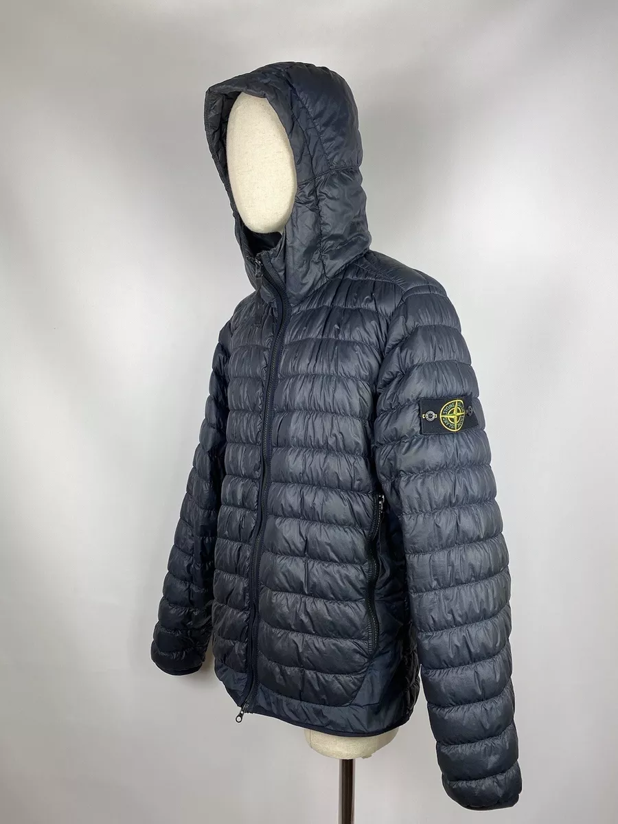 Stone Island Garment Dyed micro yarn down joodrd jacket size L black