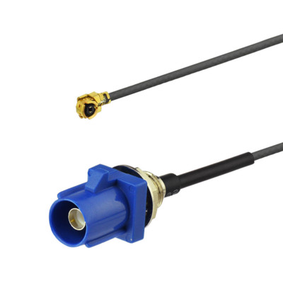 2-Pack IPEX IPX U.FL to Fakra C Male Bulkhead Car GPS Antenna Adapter Cable 15cm