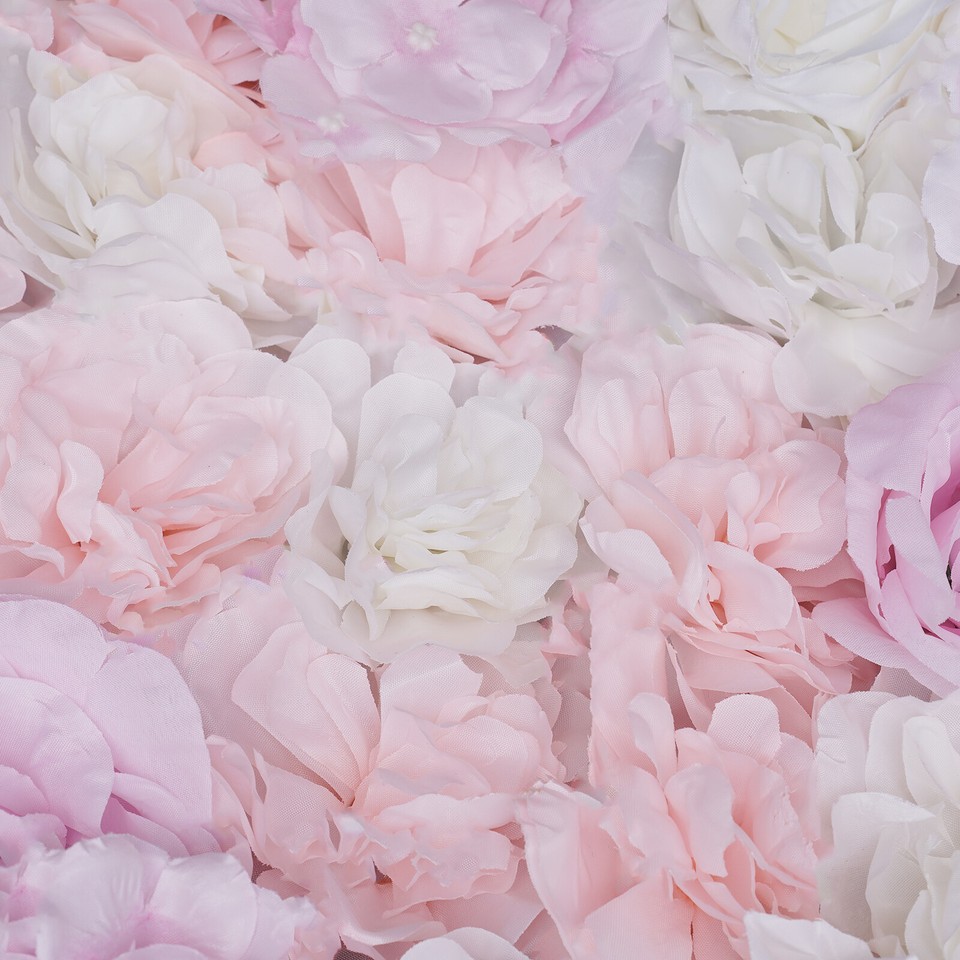 12 pcs Artificial Hydrangea Flower Wall Panel Party Garden Wedding