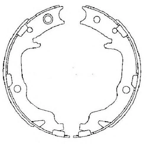 REAR BRAKE SHOES for NISSAN NOTE 1.5 dCi 2008-2012 - Image 2 of 4