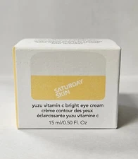 SATURDAY SKIN Yuzu Vitamin C Bright Eye Cream .5oz/15mL 